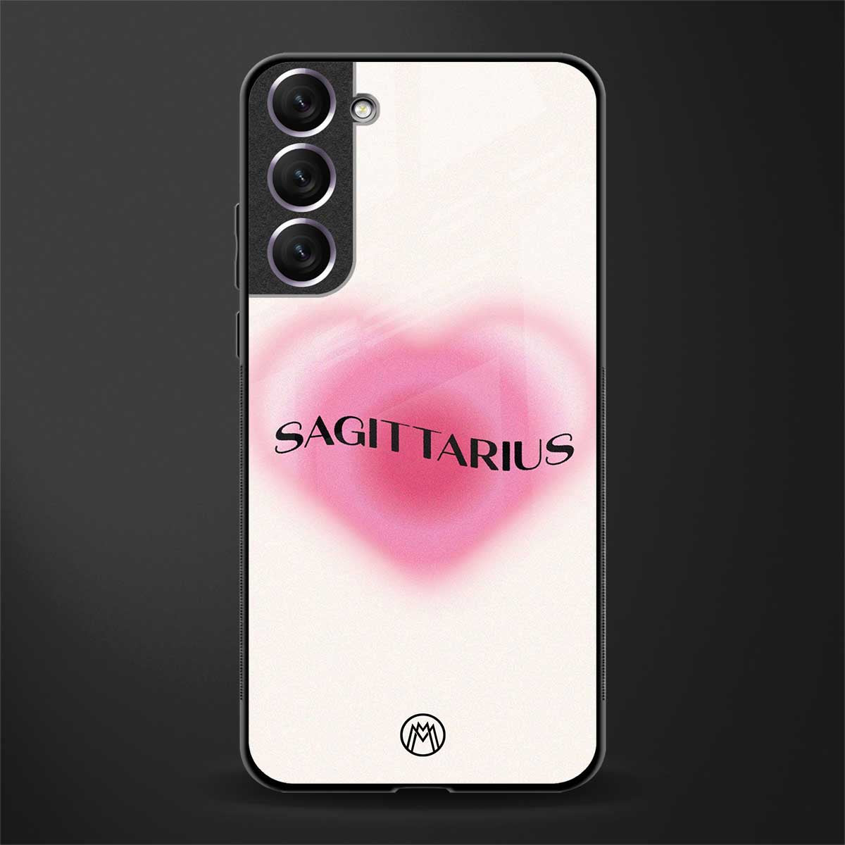 sagittarius minimalistic glass case for samsung galaxy s21 image