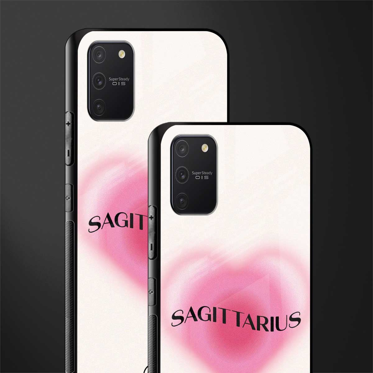 sagittarius minimalistic glass case for samsung galaxy a91 image-2