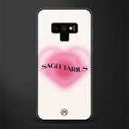 sagittarius minimalistic glass case for samsung galaxy note 9 image