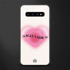 sagittarius minimalistic glass case for samsung galaxy s10 plus image