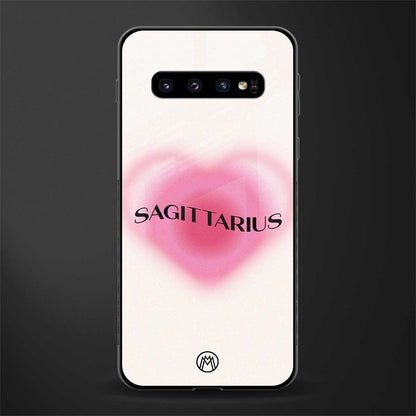 sagittarius minimalistic glass case for samsung galaxy s10 plus image