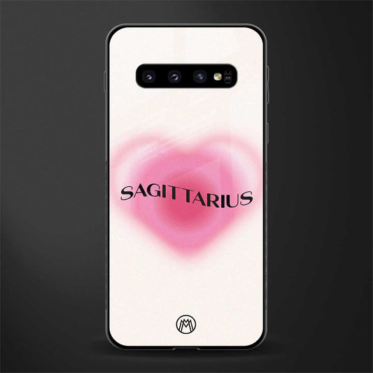 sagittarius minimalistic glass case for samsung galaxy s10 plus image