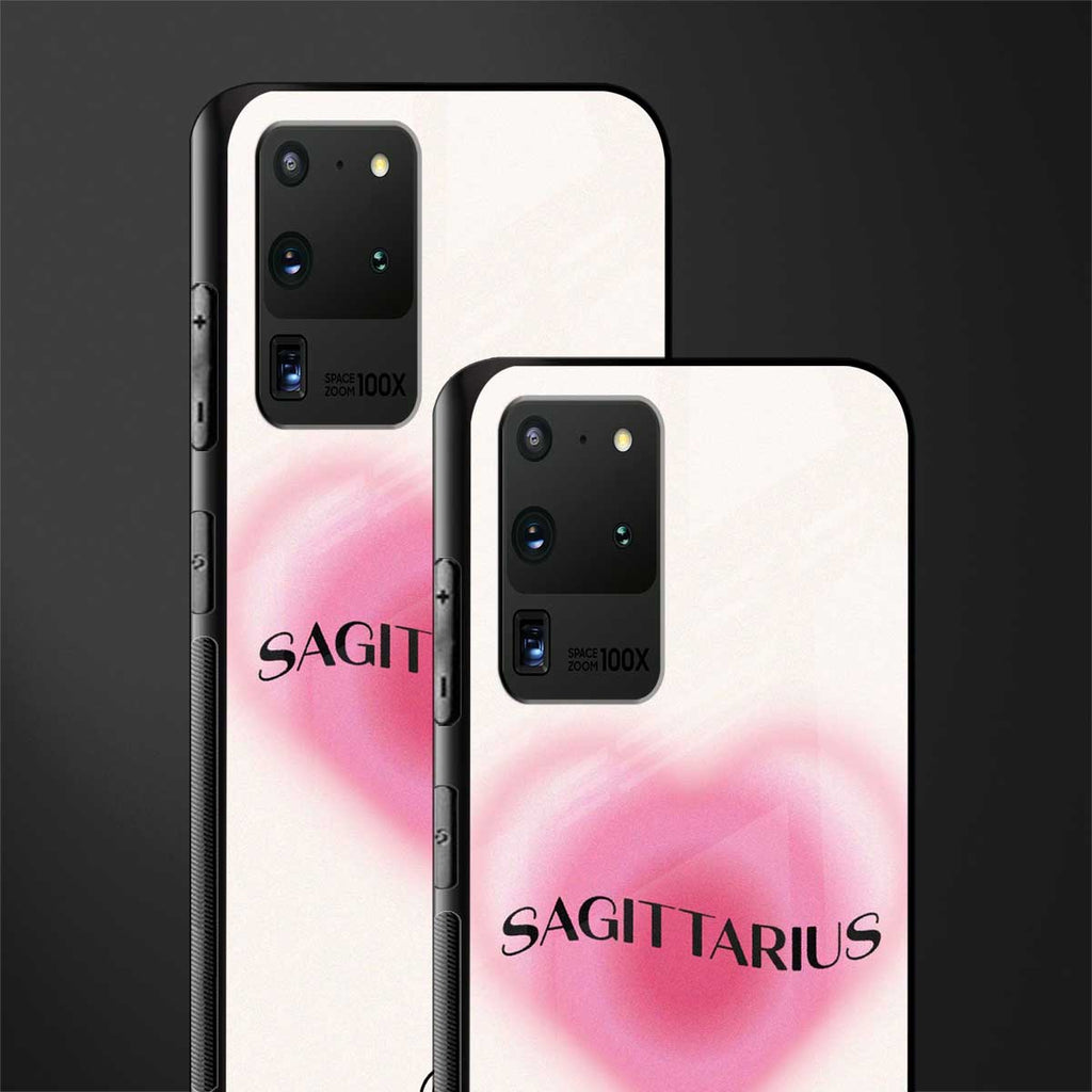sagittarius minimalistic glass case for samsung galaxy s20 ultra image-2