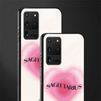 sagittarius minimalistic glass case for samsung galaxy s20 ultra image-2