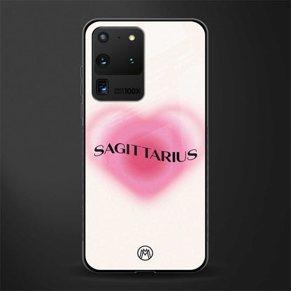 sagittarius minimalistic glass case for samsung galaxy s20 ultra image