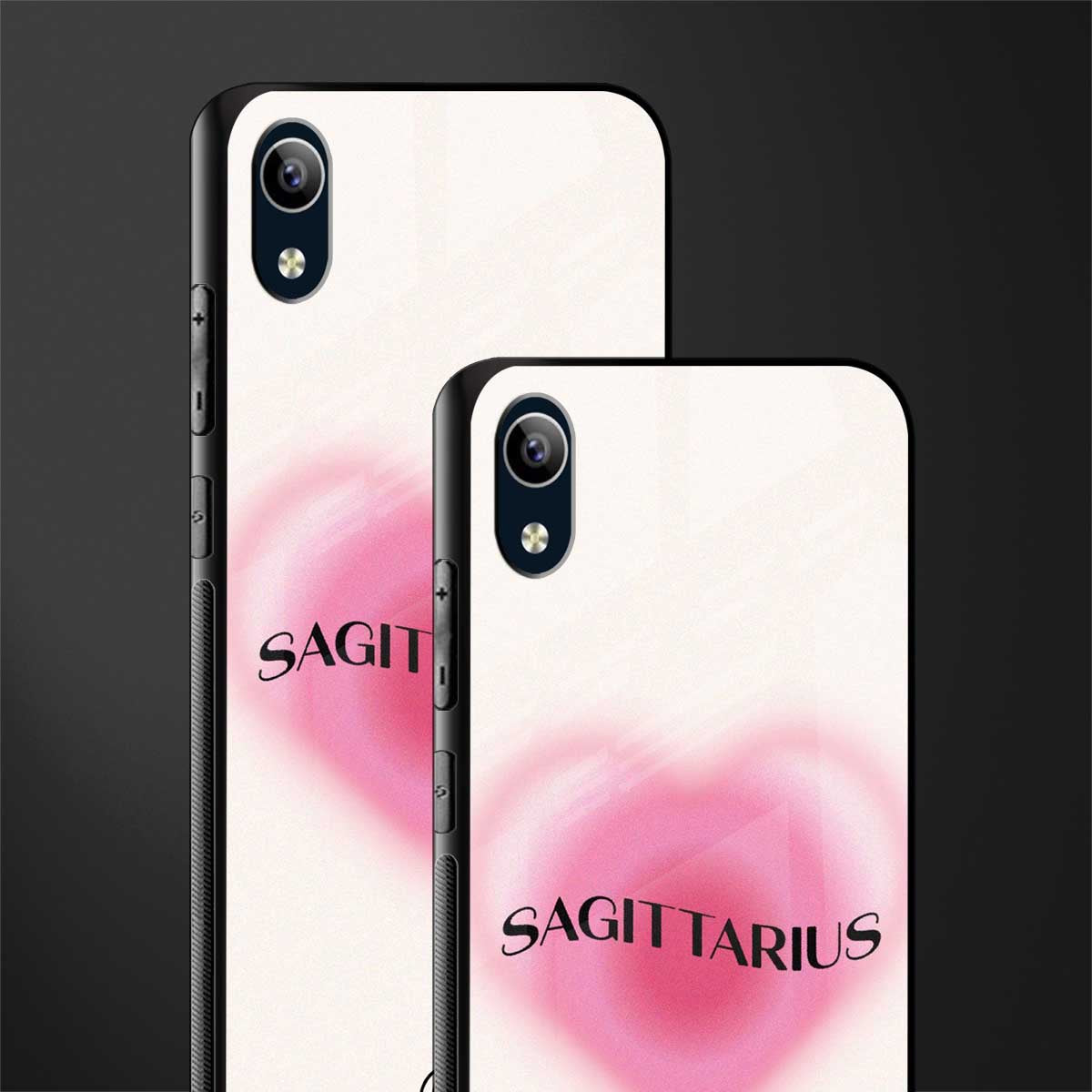 sagittarius minimalistic glass case for vivo y91i image-2