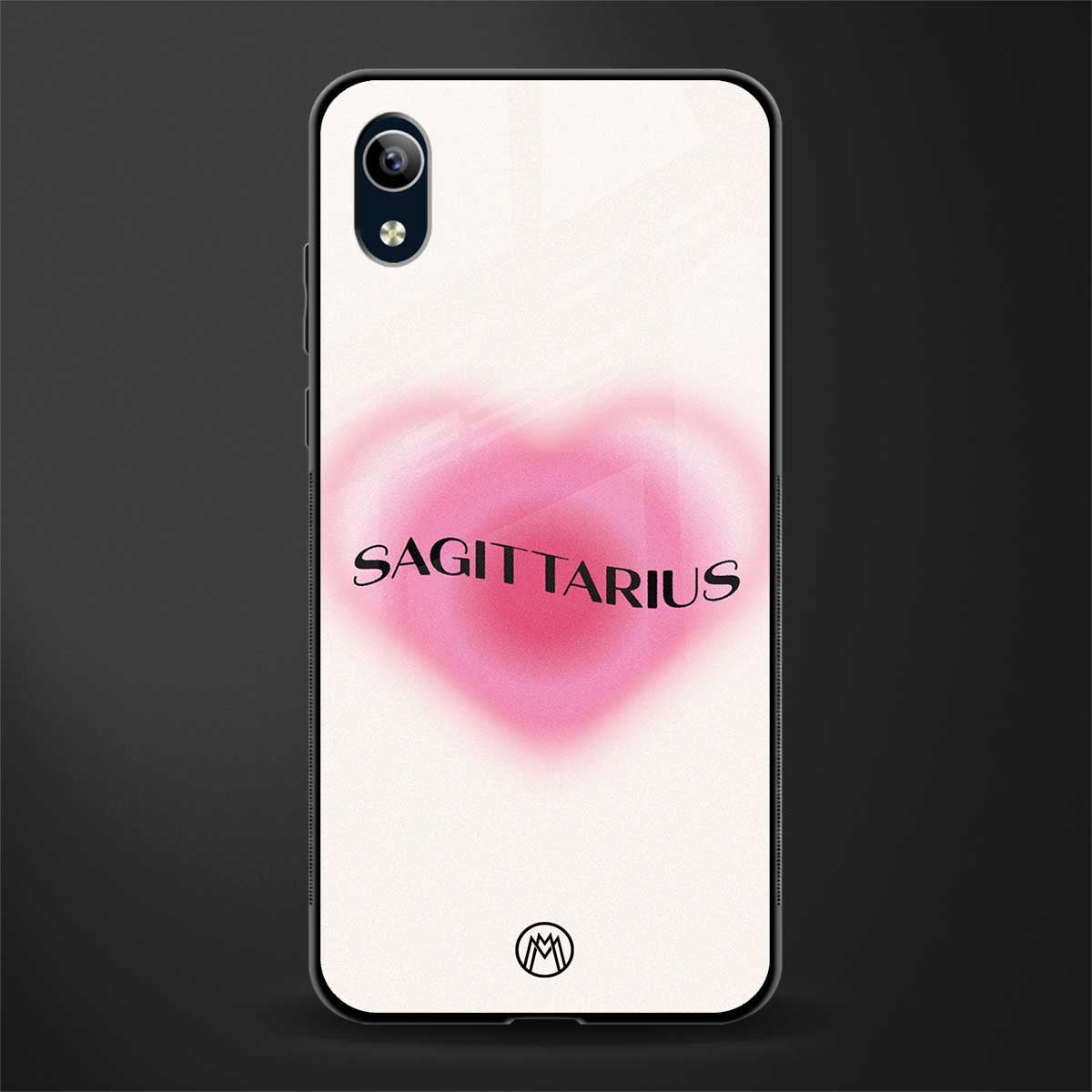 sagittarius minimalistic glass case for vivo y1s without fingerprint image