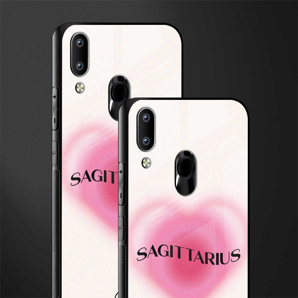 sagittarius minimalistic glass case for vivo y91 image-2