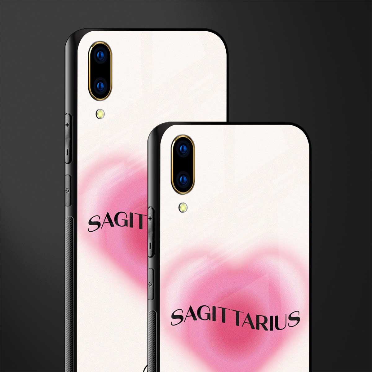 sagittarius minimalistic glass case for vivo v11 pro image-2