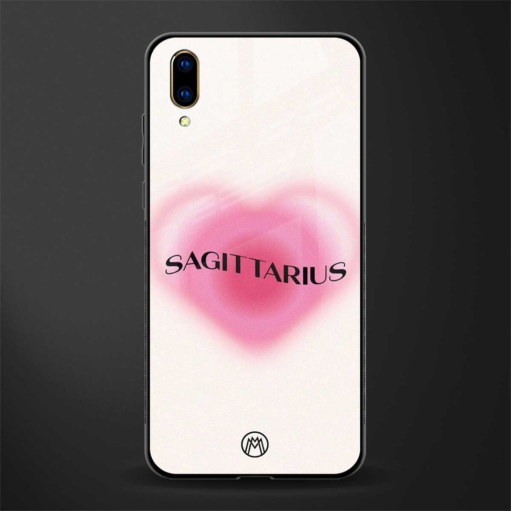 sagittarius minimalistic glass case for vivo v11 pro image