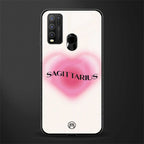 sagittarius minimalistic glass case for vivo y50 image