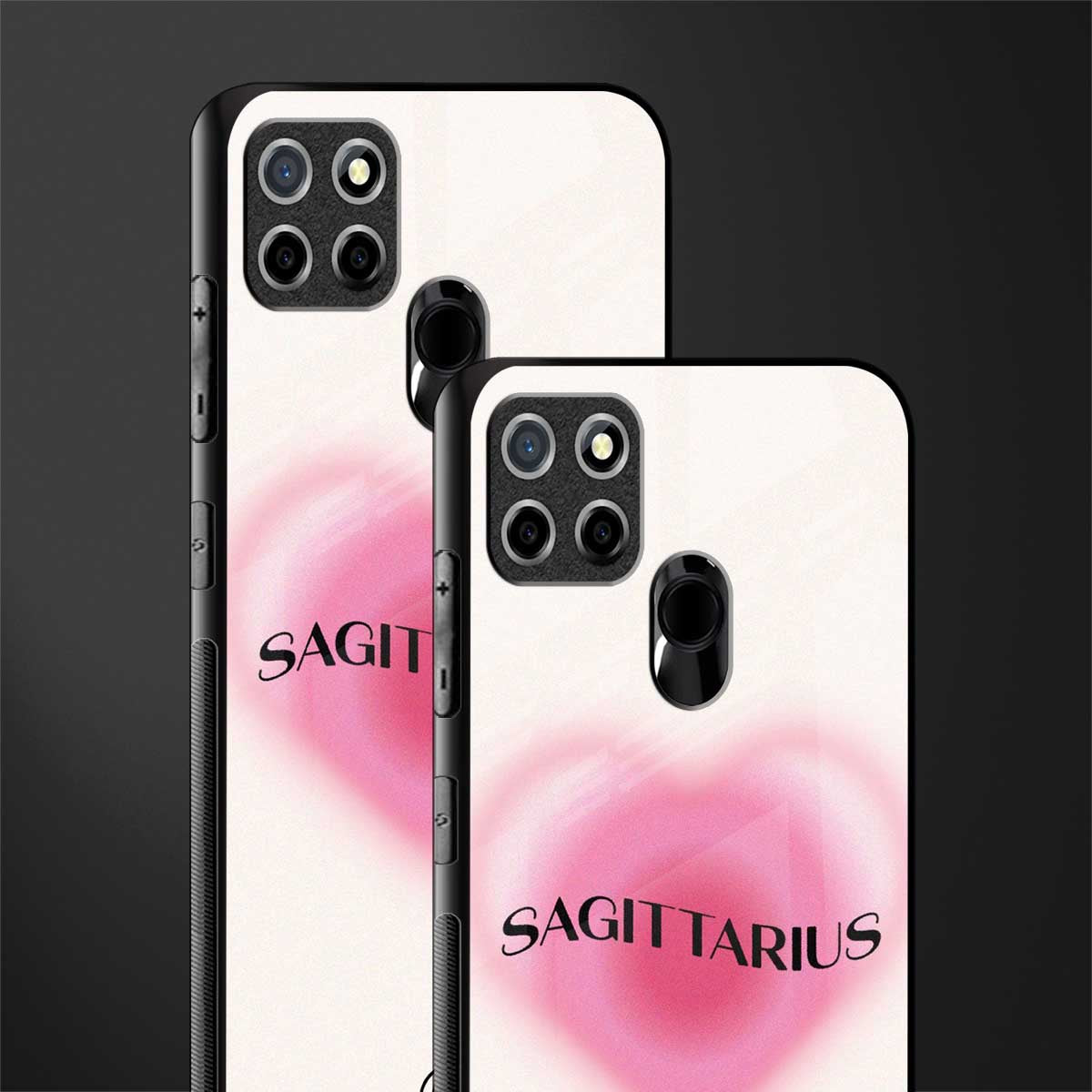 sagittarius minimalistic glass case for realme narzo 30a image-2