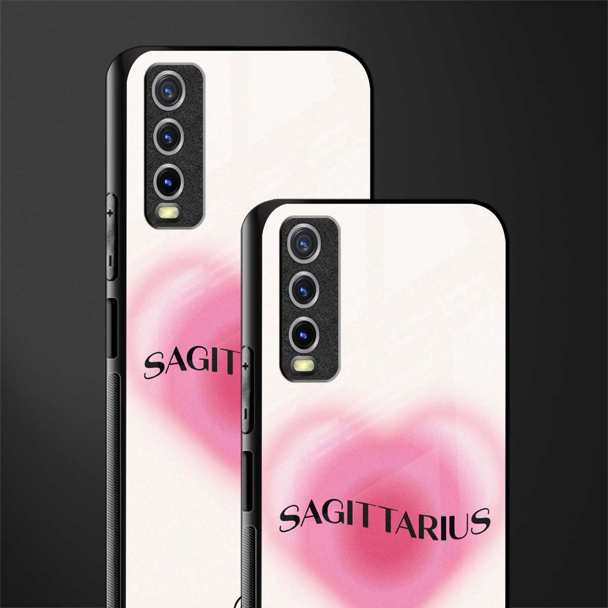 sagittarius minimalistic glass case for vivo y12s image-2