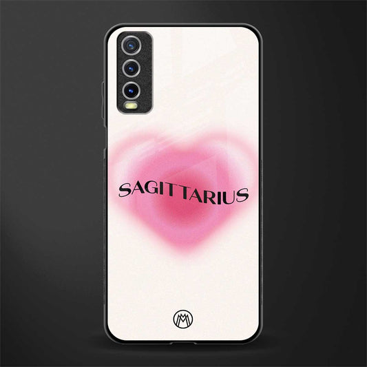 sagittarius minimalistic glass case for vivo y12g image