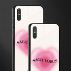 sagittarius minimalistic glass case for redmi 9a image-2
