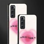 sagittarius minimalistic glass case for vivo v20 se image-2