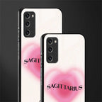 sagittarius minimalistic glass case for samsung galaxy s20 fe image-2