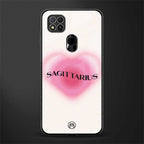 sagittarius minimalistic glass case for redmi 9 image