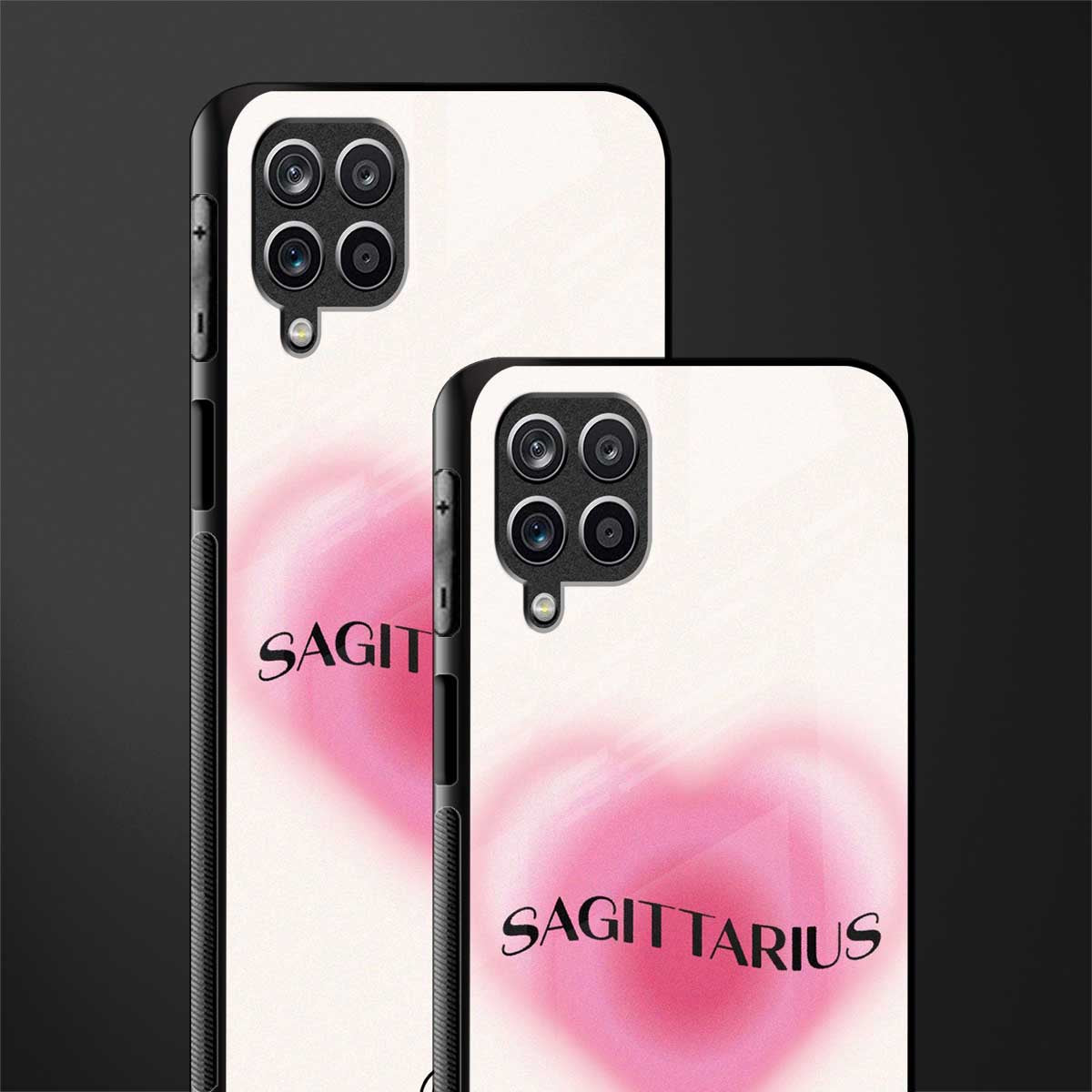 sagittarius minimalistic glass case for samsung galaxy a12 image-2