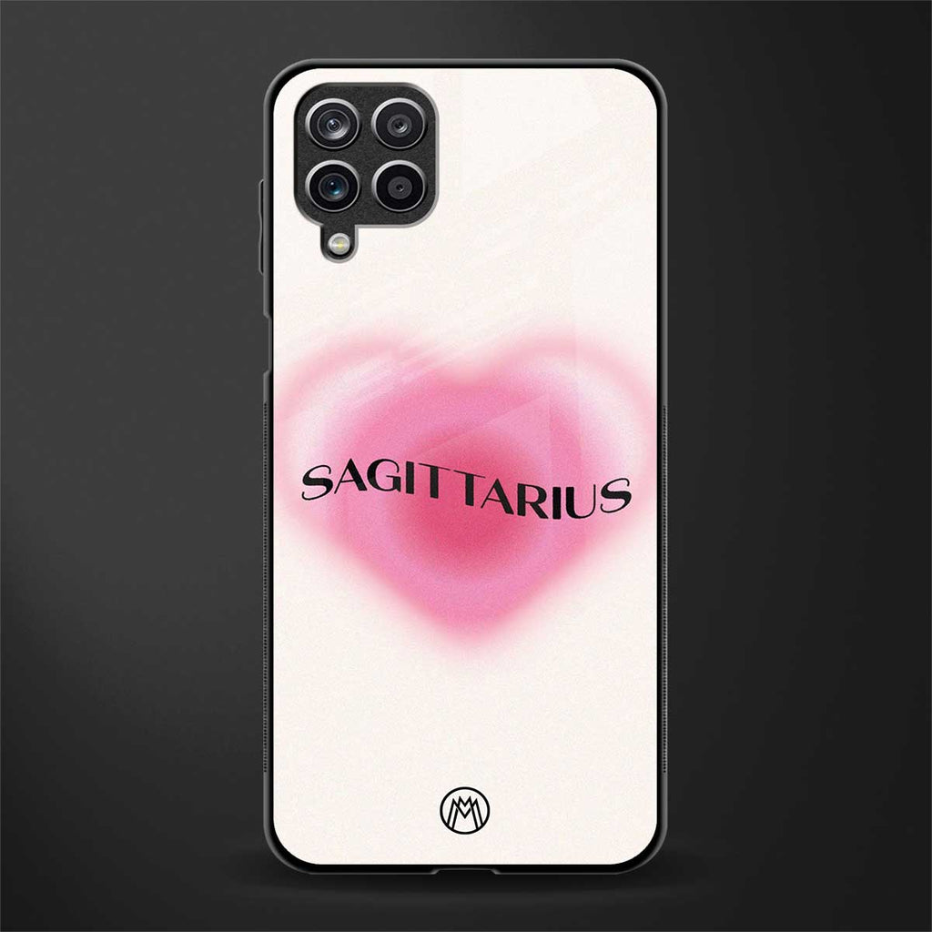 sagittarius minimalistic glass case for samsung galaxy a12 image