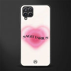 sagittarius minimalistic glass case for samsung galaxy a12 image