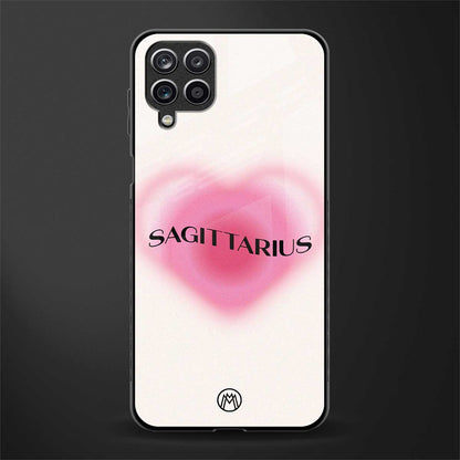 sagittarius minimalistic glass case for samsung galaxy m12 image