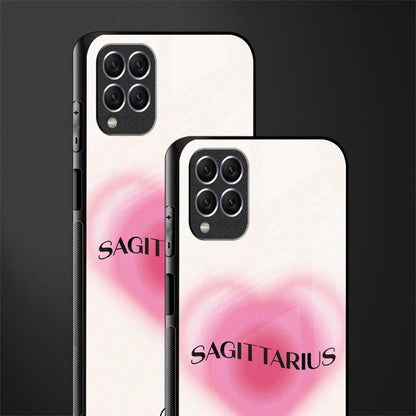 sagittarius minimalistic glass case for samsung galaxy f62 image-2