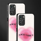 sagittarius minimalistic glass case for redmi note 10 image-2