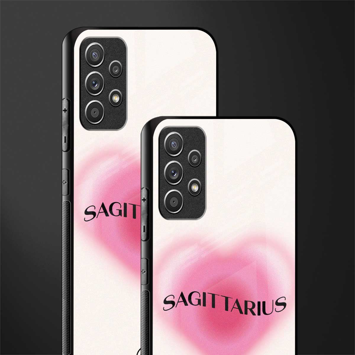 sagittarius minimalistic glass case for samsung galaxy a72 image-2