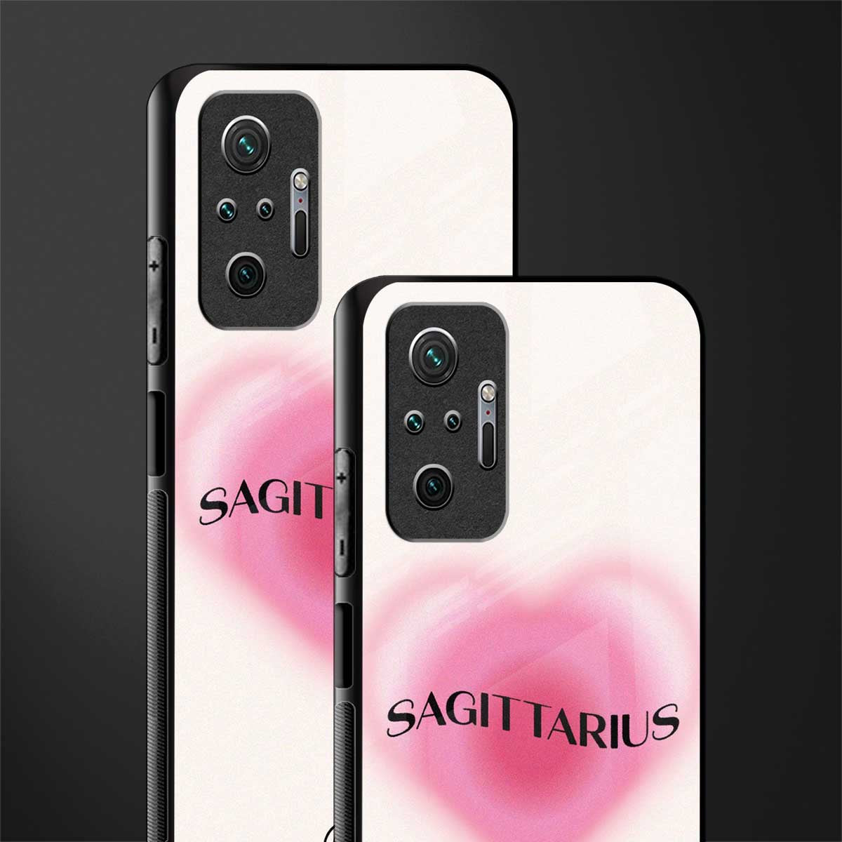sagittarius minimalistic glass case for redmi note 10 pro image-2