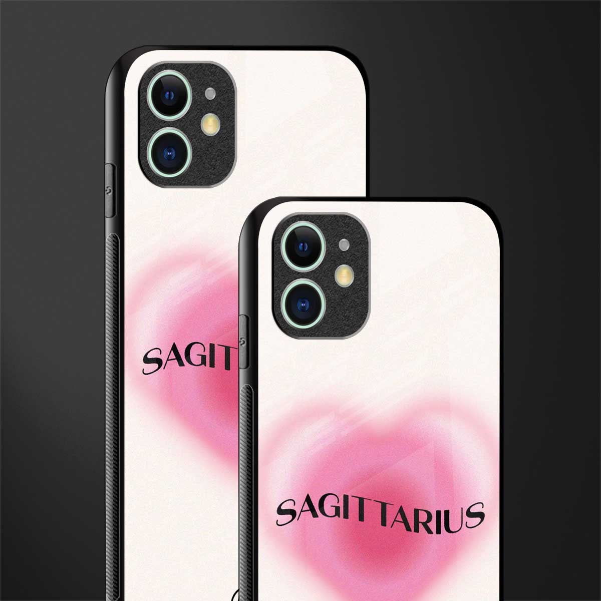 sagittarius minimalistic glass case for iphone 12 image-2