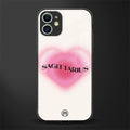 sagittarius minimalistic glass case for iphone 11 image