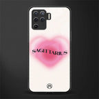 sagittarius minimalistic glass case for oppo f19 pro image