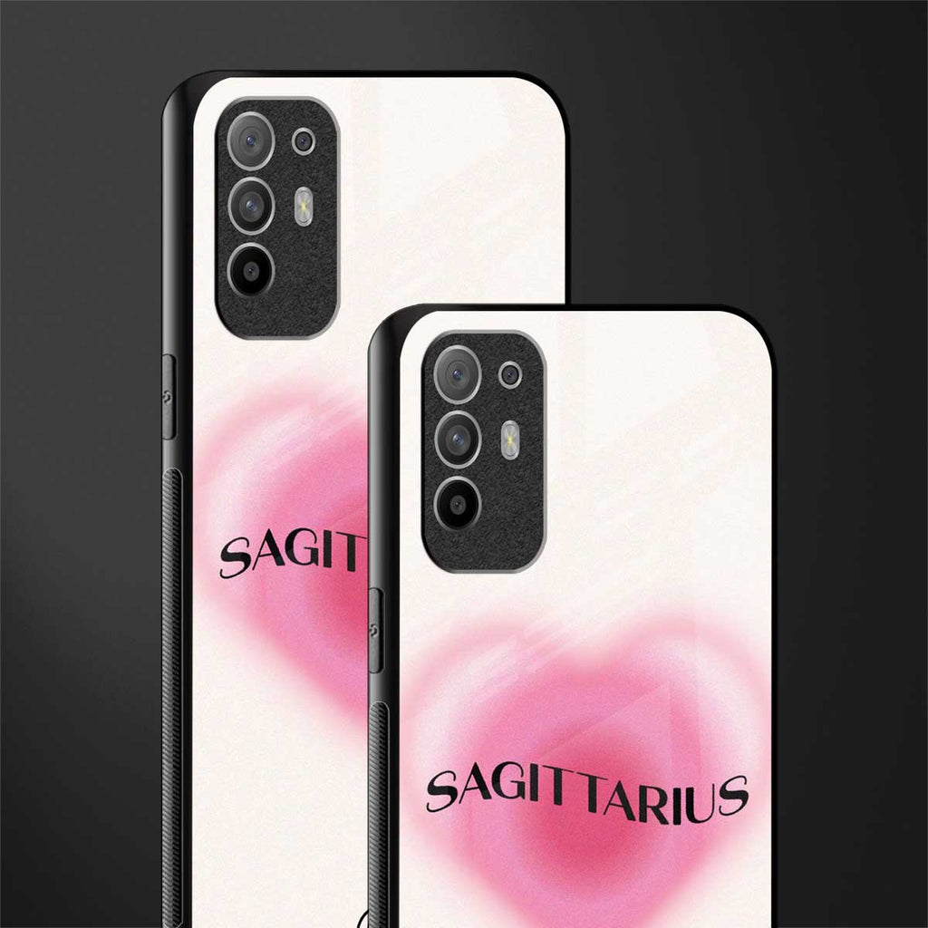sagittarius minimalistic glass case for oppo f19 pro plus image-2