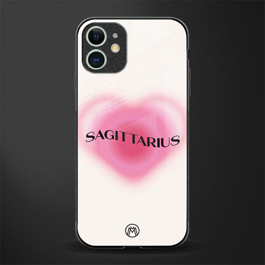 sagittarius minimalistic glass case for iphone 12 mini image