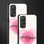 sagittarius minimalistic glass case for mi 10t 5g image-2