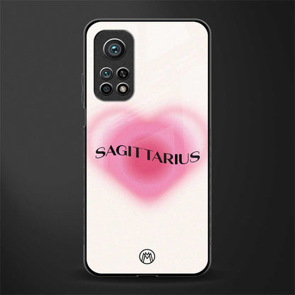 sagittarius minimalistic glass case for mi 10t 5g image