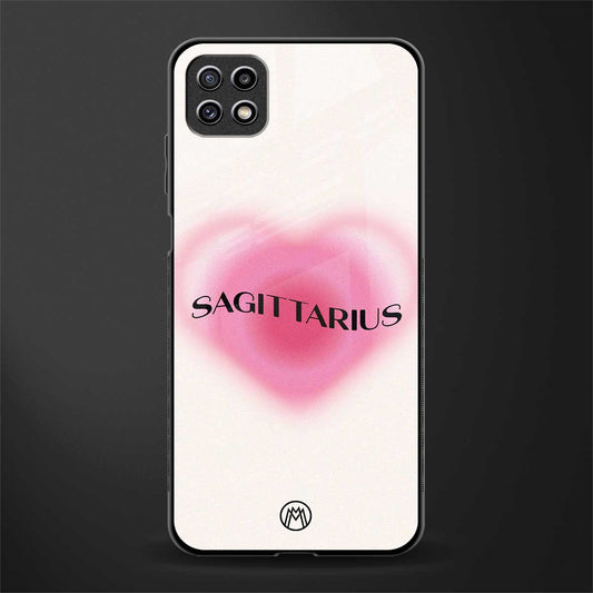 sagittarius minimalistic glass case for samsung galaxy a22 5g image