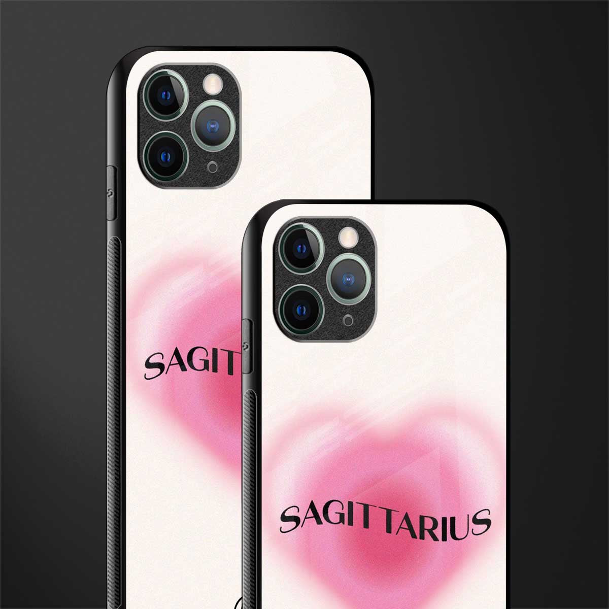 sagittarius minimalistic glass case for iphone 11 pro max image-2