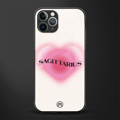 sagittarius minimalistic glass case for iphone 11 pro image
