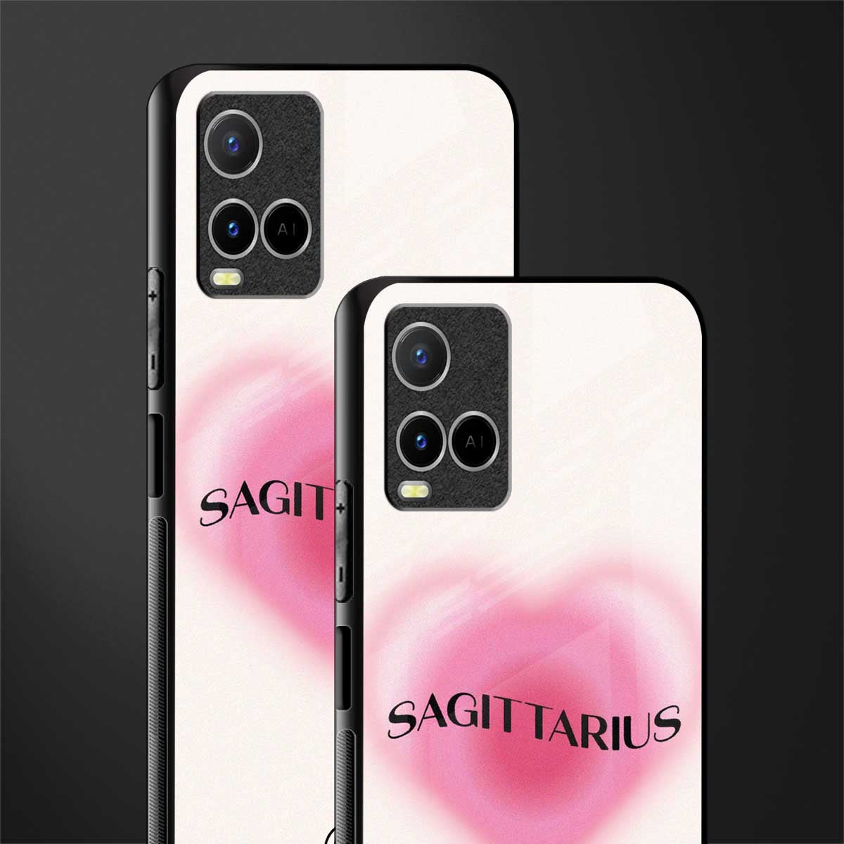 sagittarius minimalistic glass case for vivo y21s image-2