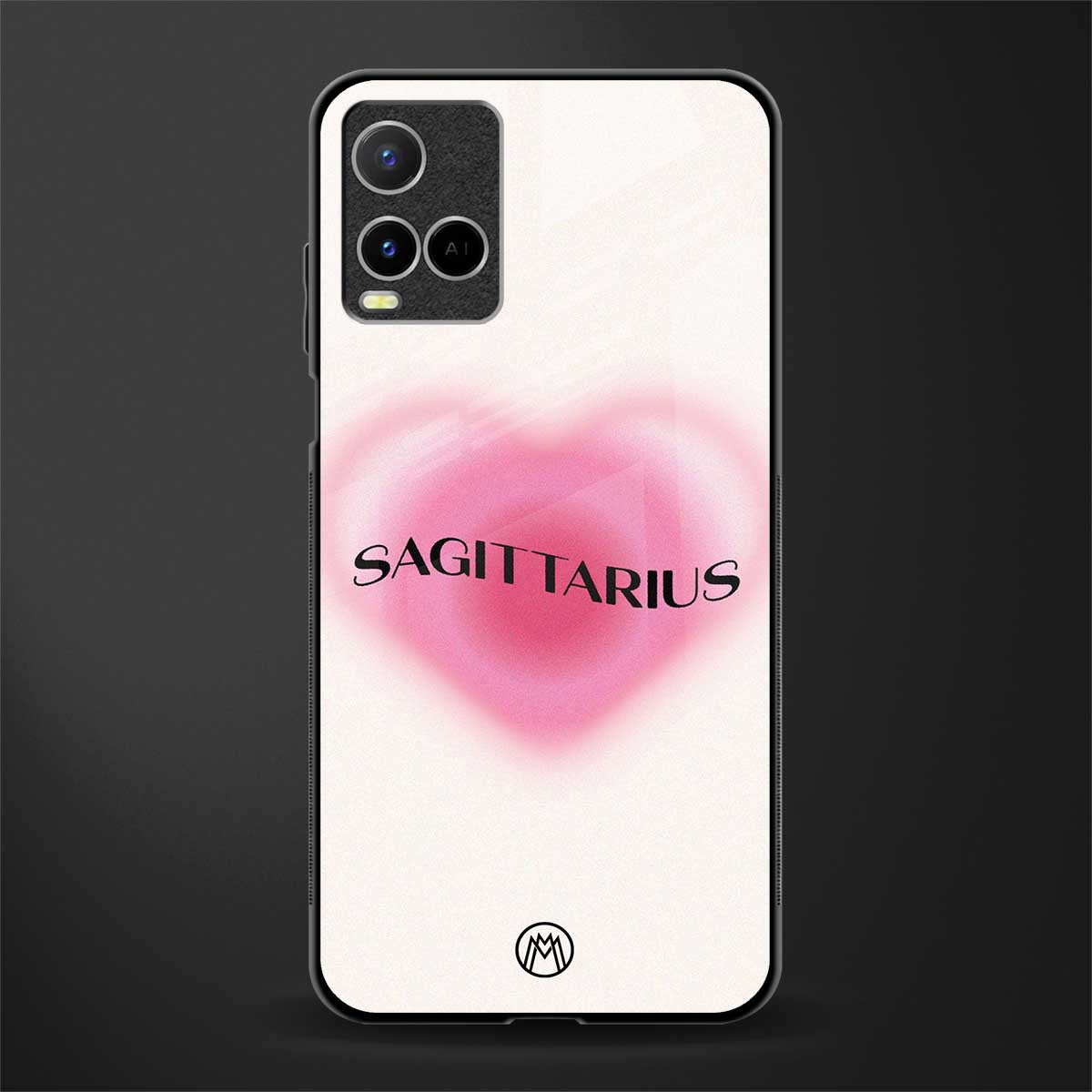 sagittarius minimalistic glass case for vivo y21t image