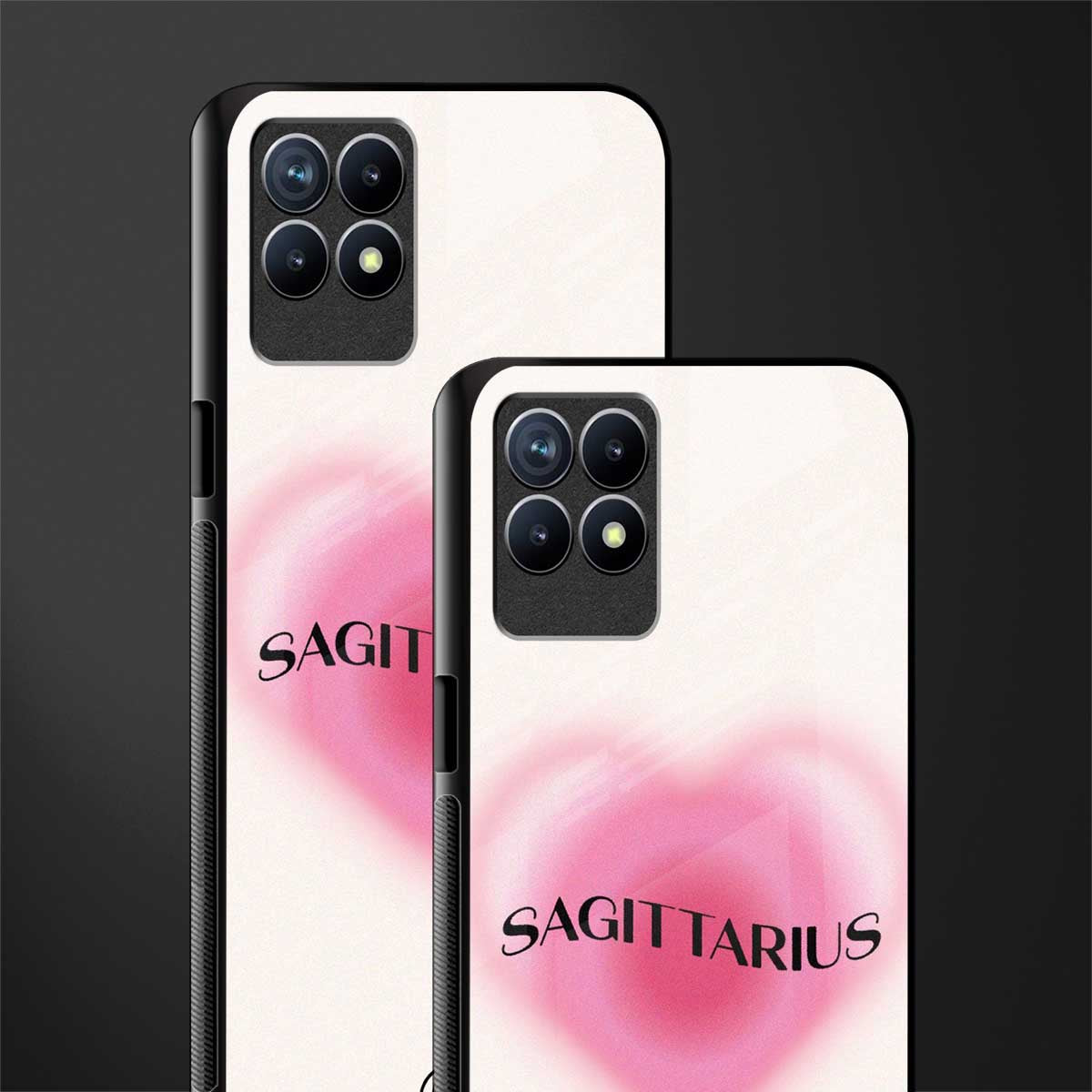 sagittarius minimalistic glass case for realme 8i image-2