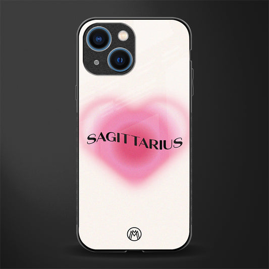 sagittarius minimalistic glass case for iphone 13 mini image