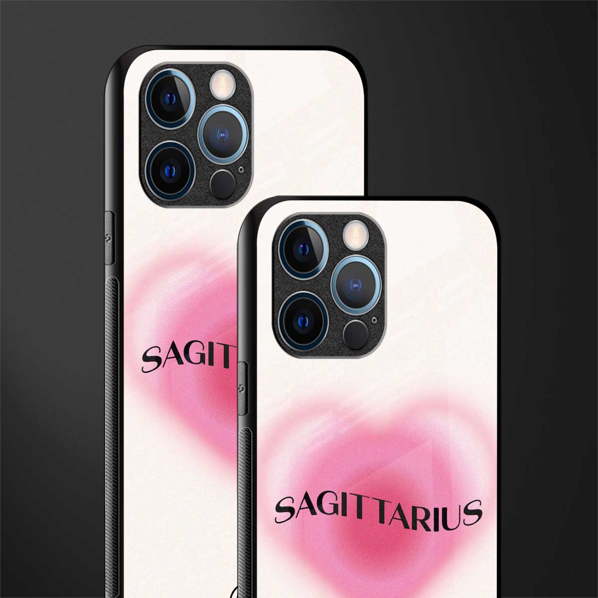 sagittarius minimalistic glass case for iphone 12 pro image-2
