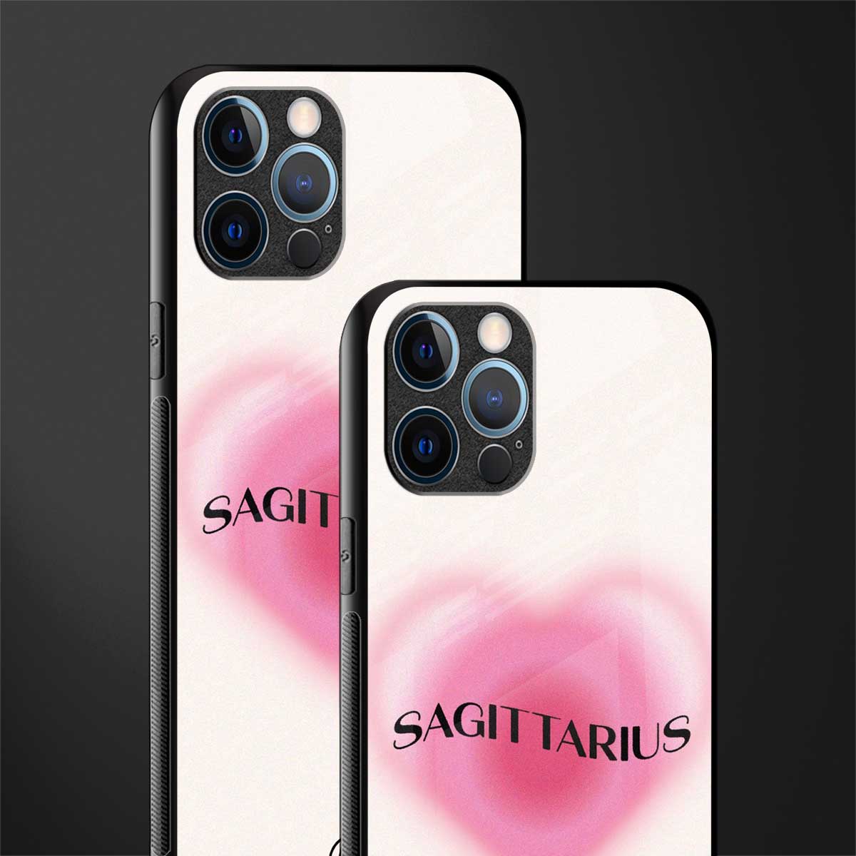 sagittarius minimalistic glass case for iphone 14 pro max image-2