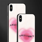 sagittarius minimalistic glass case for iphone xs max image-2