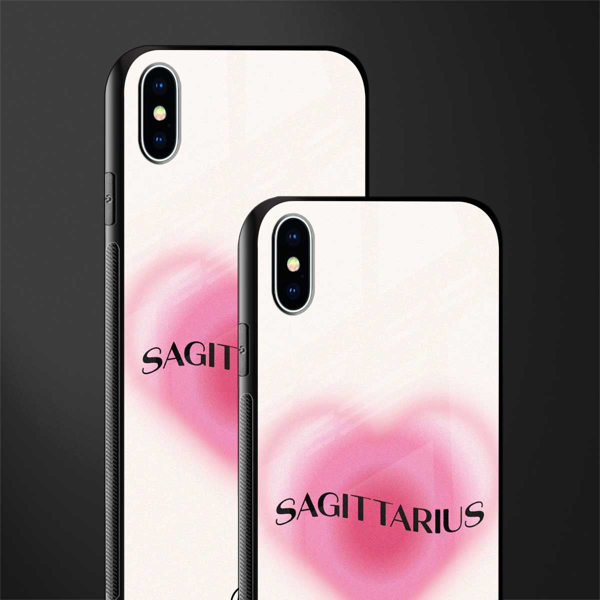 sagittarius minimalistic glass case for iphone xs max image-2