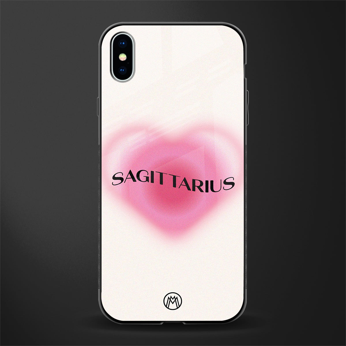 sagittarius minimalistic glass case for iphone xs max image