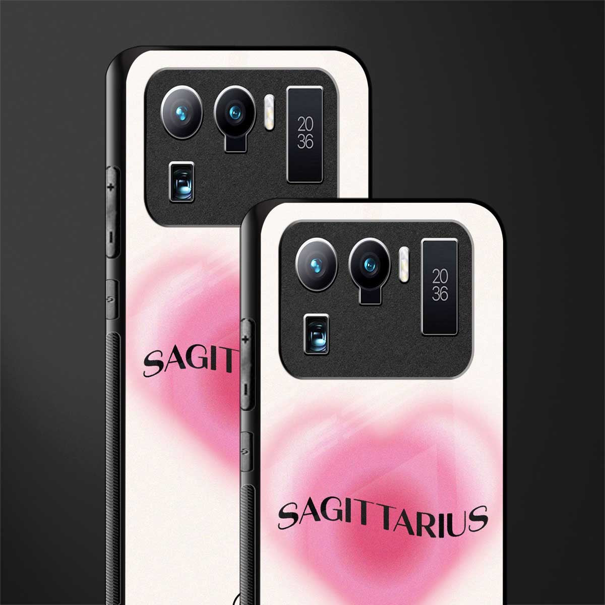 sagittarius minimalistic glass case for mi 11 ultra 5g image-2